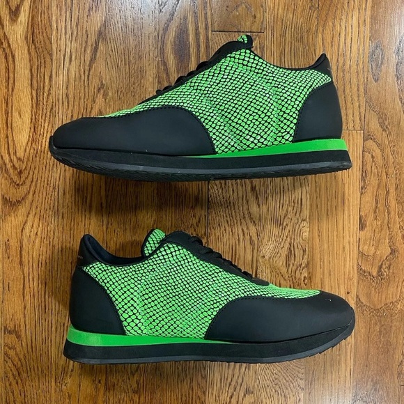 Giuseppe Zanotti JIMI RUNNING Sneakers Black And Green Made In Italty Mens 41 - Picture 3 of 12